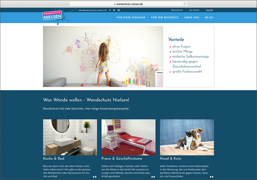 Wandschutz Nielsen Website